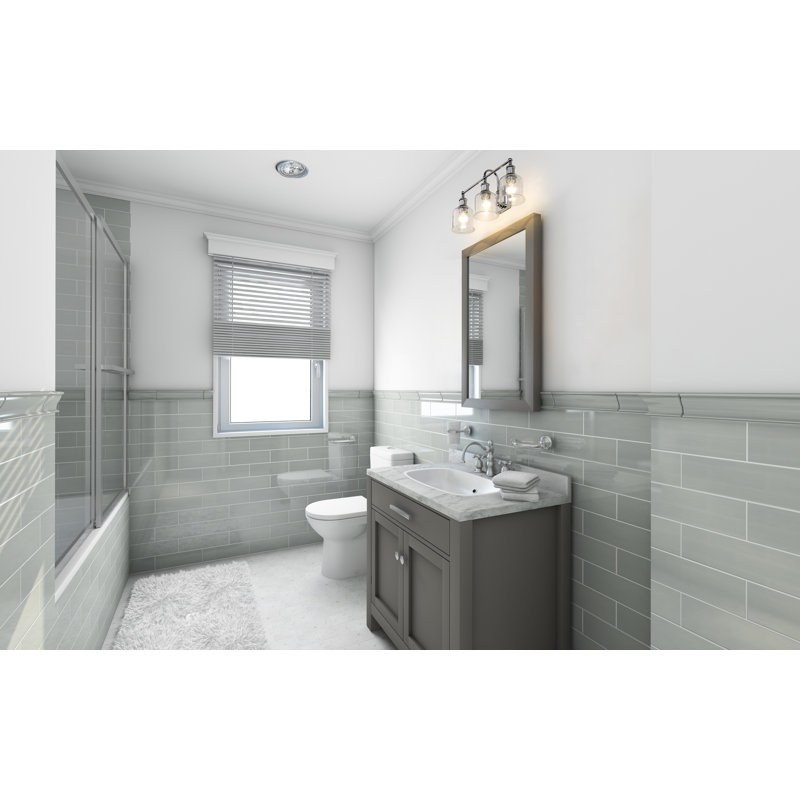 Éclairage pour salle de bain à 3 lumières à intensité variable Gearld, Chrome