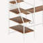 Lit mezzanine simple en métal blanc pour espace de dortoir - bureau intégré, charge, lumières à DEL, taille sécurisée avec apparence de chambre à coucher et de dortoir, station de charge, construction sécuritaire-692253408