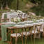 Chemin de table 10 pieds vert sauge en étamine - décoration de table en gaze de 120 pouces pour mariage rustique, fête de naissance, brunch de style campagnard ou style bohème