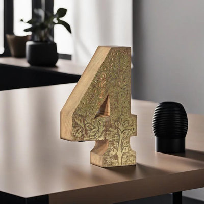 Haddam Text & Numbers Letter Block
