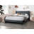 Fabric Bed with Tufted Headboard-306215526-327693734