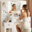 Coiffeuse moderne avec miroir et coiffeuse à maquillage pour chambre