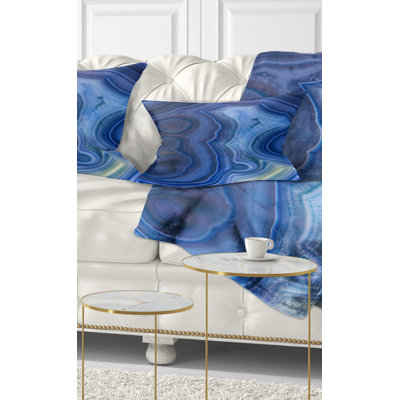Abstract Agate Stone Design Lumbar Pillow