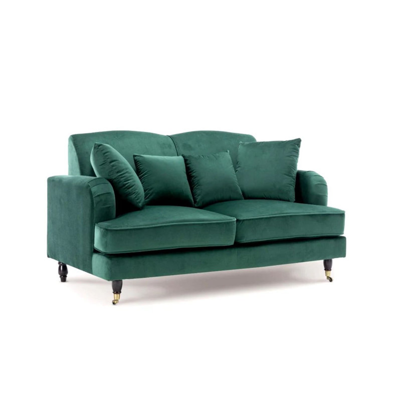 Penermon Roll Arms Sofa, Emerald Green, 2