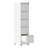 Vertical File Cabinet With 5 Drawers, Wheels For Easy Movement, Metal Storage A4/letter/legal Size Papers, White, 17.71"d*15.57"w*65.35"h, Secure Locking System, Construction Folders, Locking, All --2136523334