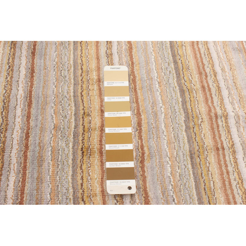 Tapis brun clair tissé à la main Ockton
