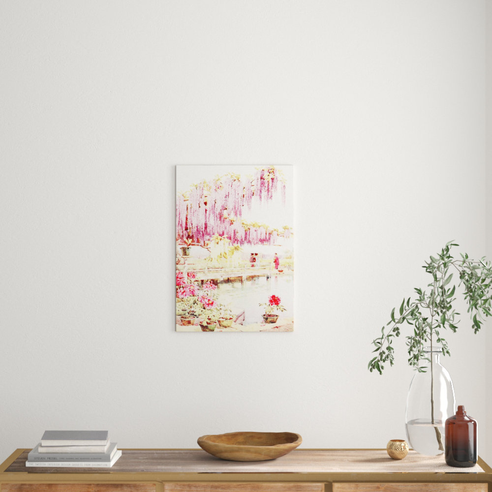Ella Du Cane Japanese Oriental a Peony Garden - Frameless Print