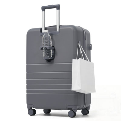 4-Piece Luggage Set with USB Charging Ports, Front-Opening Laptop Compartment, TSA Lock, and Wet-Dry Toiletry Bag for Efficient Travel