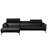 Blagovesta Genuine Semi-Aniline Leather Corner Sofa with Upholstered Frame-500218775-500218773