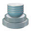 Azure Rimmed 12 Pc Set