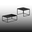 Ensemble de 2 tables gigognes 2 pièces