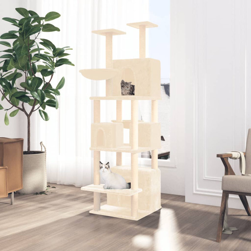 Keene 180cm H Cat Tree, Cream