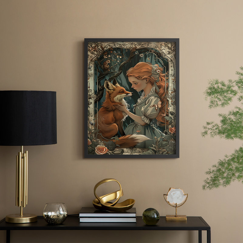WOMEN Series CDX Framed Print - Solid Wood, 11" H x 9" W, Black
