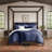 Thorne Navy Comforter & 2 Shams Set Super Queen-120904506