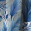 Sapphire Blue Dove Feathers II - Abstract Boho Curtain - Blackout Abstract Curtain - 1 Panels-107546712