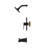 Quadrato All-In-One Kit with Rough in-Valve-40356283