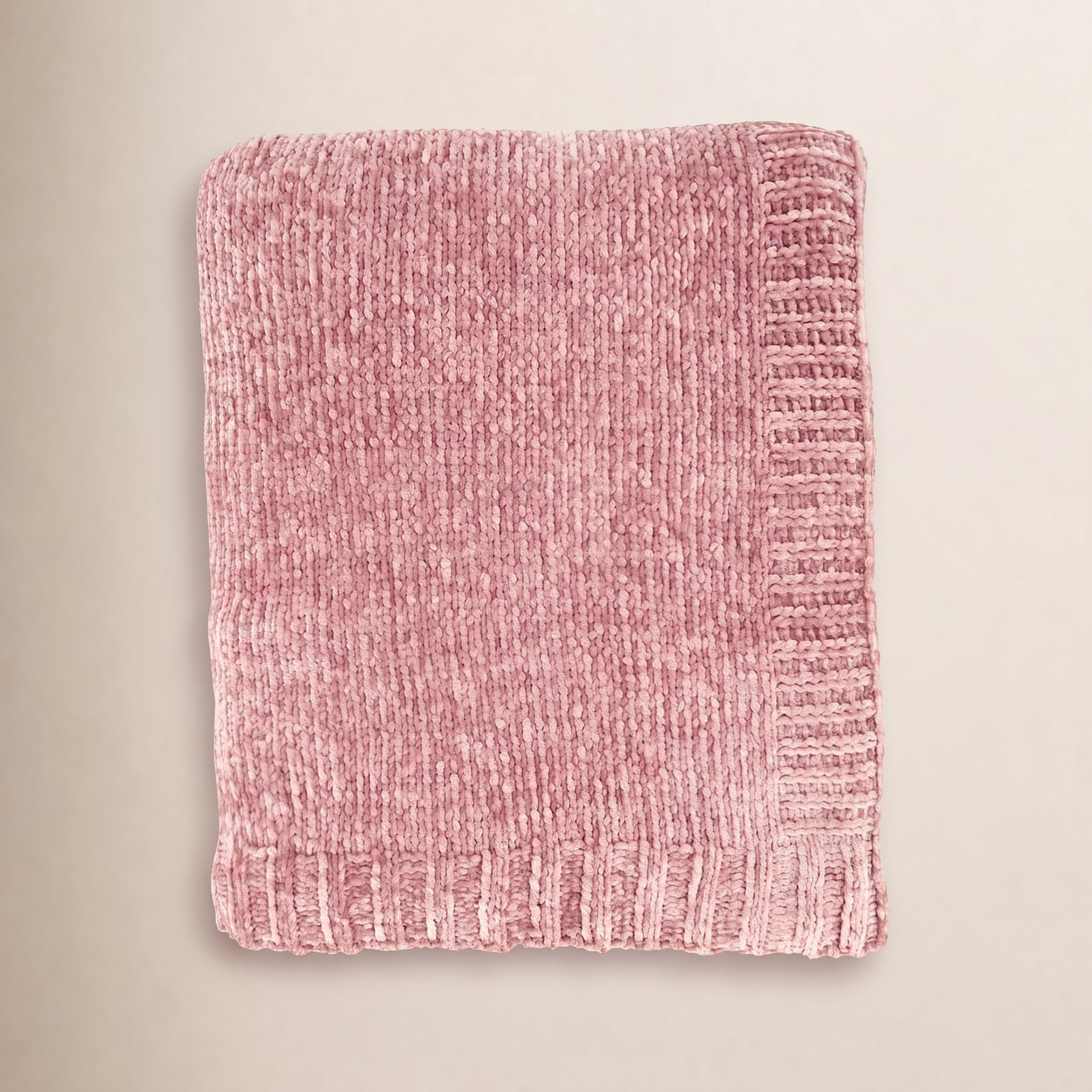 Carley Knit Throw Blanket, Pink