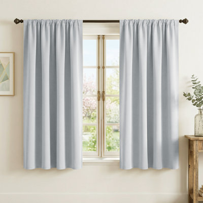Blackout Curtains for Bedroom, Thermal Insulated Drapes Rod Pocket Privacy Protected Window Panels for Living Room