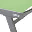 Chaise longue d'extérieur en aluminium avec foyer et table d'appoint-88151447