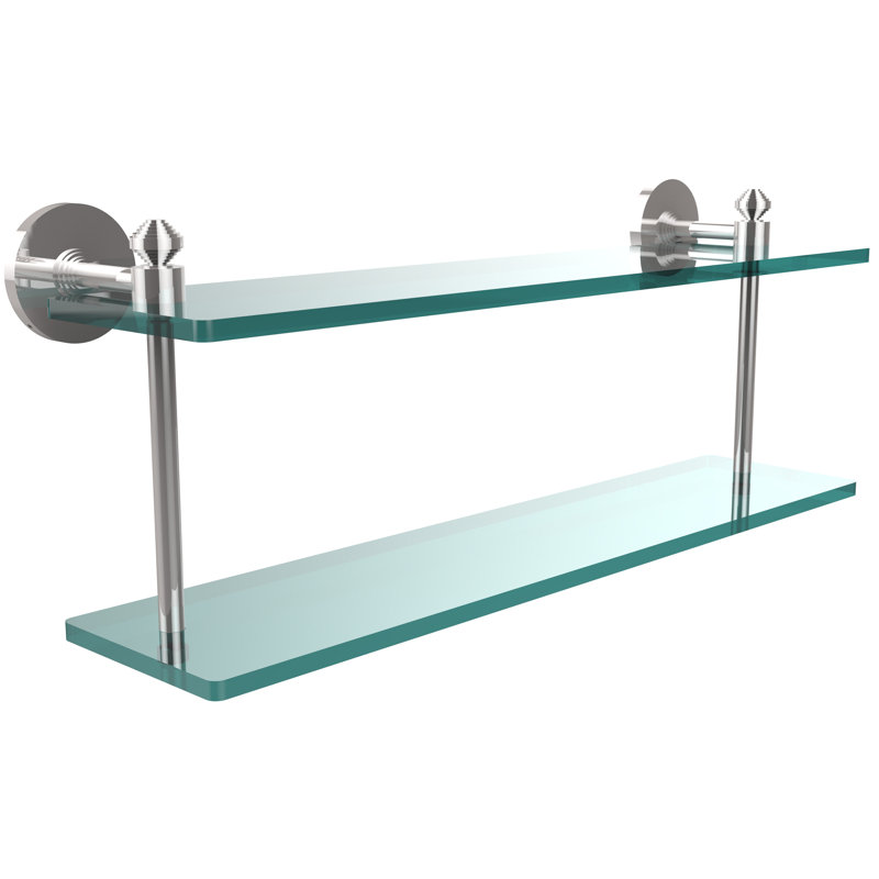 Trond 2 Piece Accent Shelf, Polished Chrome