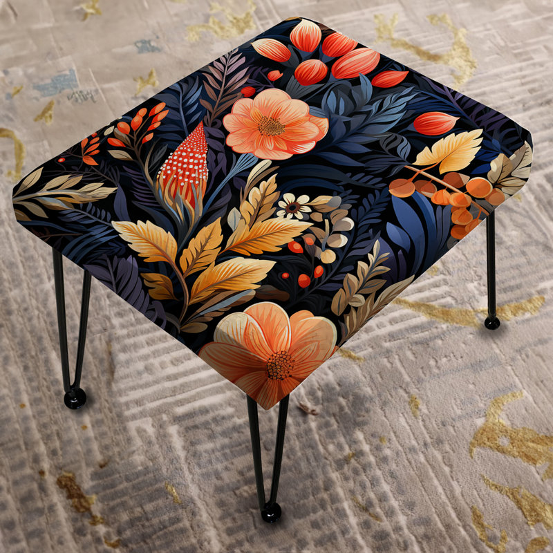 Repose-pieds éclectique boho Peach