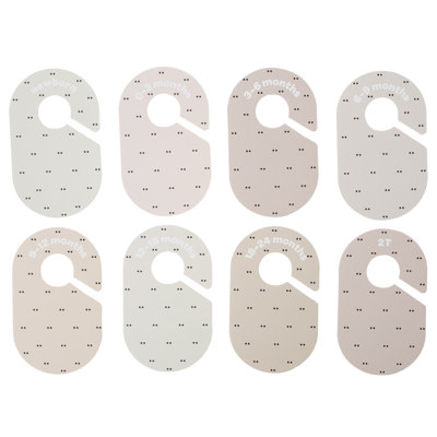 Ensemble de 8 diviseurs de garde-robe pour 3 bébés (nouveau-né à 24 mois) - ensemble de 8