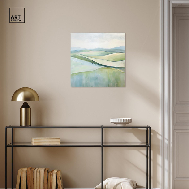 «Flowing Hillscape» par Art Remedy, Toile tendue, H 20 po x l 20 po x P 1,5 po