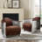 Alvenia 31.1"W Tufted Genuine Leather Accent Armchair-773967292