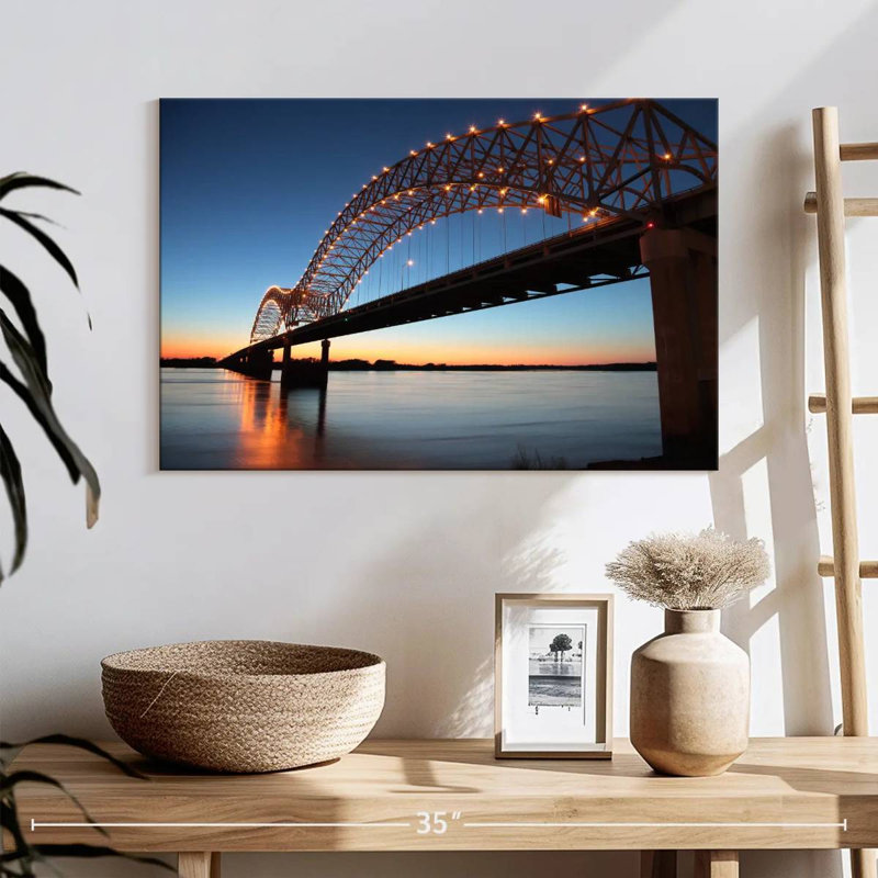 Hernando De Soto Bridge, 16" H x 24" W