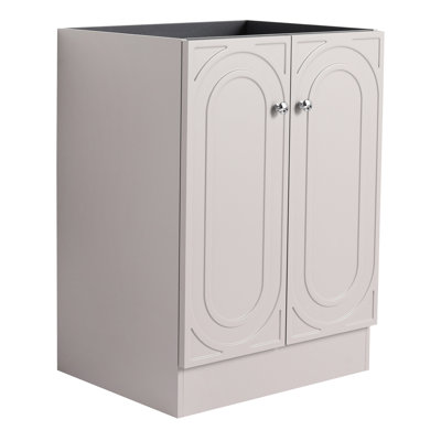 Khaki 24" Freestanding Bathroom Vanity - Plywood Modern With Soft-Close Cabinets Construction
