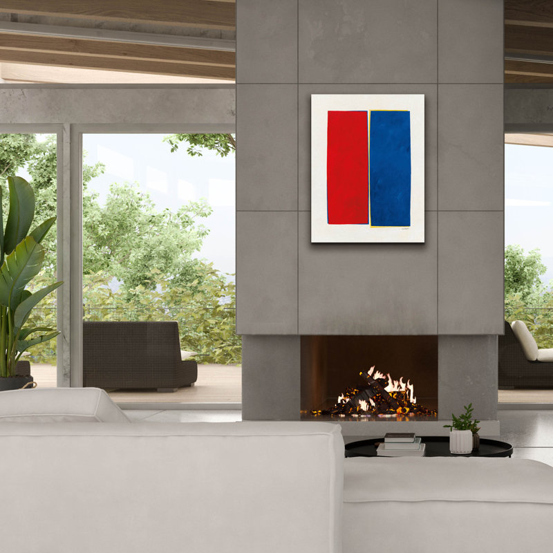 «Monolithe 2» par Mike Schick, art mural sur toile, H 34 po x l 26 po x P 1,5 po