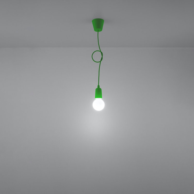 Borofsky 1 - Light White Pendant, Green