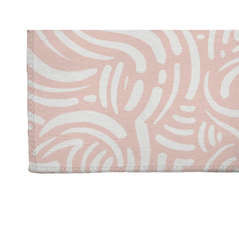 Cozy Swirl Non-Slip Outdoor Rug, Runner 2'6" x 8'