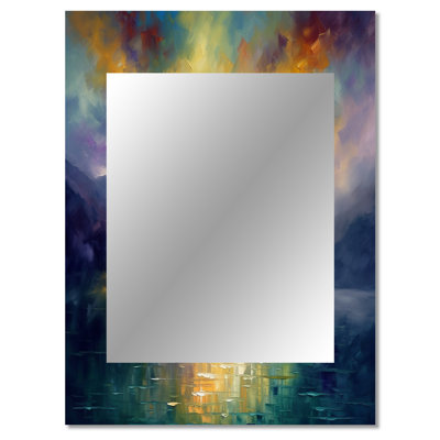 Religious Cross Reflections - Church Decorative Mirror, Traditional Wall Mirror, Printed Metal Art