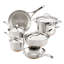 Anolon Nouvelle Copper Stainless Steel Cookware Set, 10-Piece