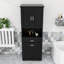 Armoire de salle de bain avec tablettes de rangement et tiroirs-582815083
