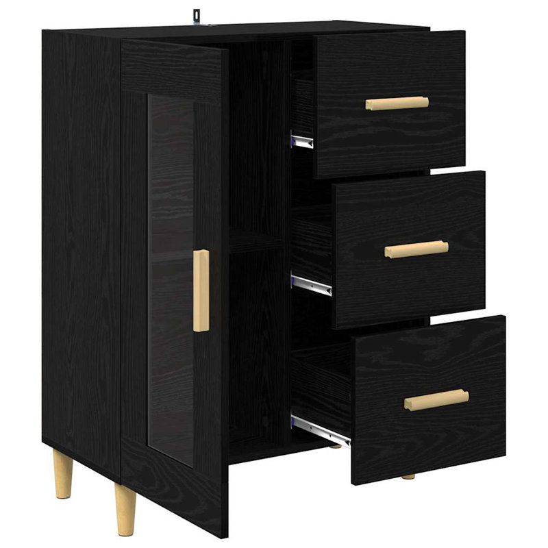 Sideboard Accent Chest, Black Oak