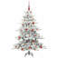 Artificial Hinged Christmas Tree with 150 LEDs 150 cm PVC-1951171116
