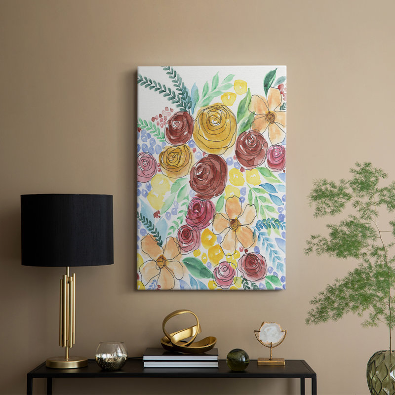 Flower Carousel II - galerie sur mesure, H 18 po x l 12 po