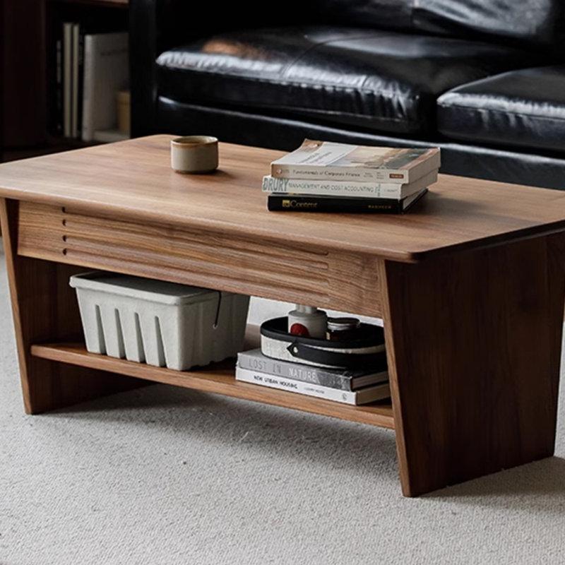 Minimalist Solid Wood Coffee Table