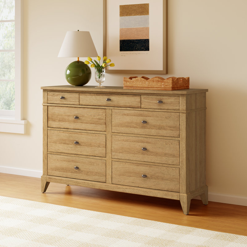 Mya 9 Drawer Dresser, Natural