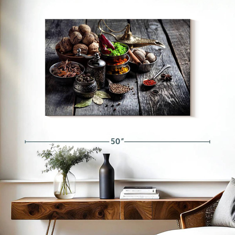 Yarlin Turkish Spices And Herbs, 26" H x 39" W
