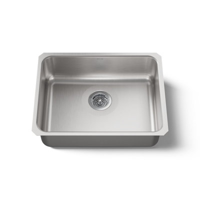 Undertone 23" L x 17-1/2" W x 7-5/8" Extra-Large Squared Under-Mount Single-Bowl Kitchen Sink