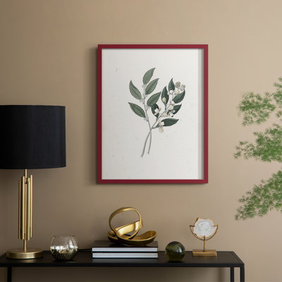Reproduction florale vintage encadrée CL XXXVII - bois massif