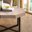 Table basse octogonale de style campagnard rétro avec patchwork 30 pouces-930067082