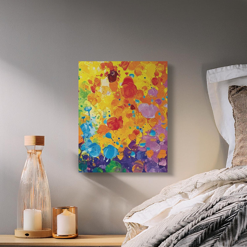 Abstract Wall Art, Canvas Print, Modern Home Decor, Splatter Art, Contemporary Artwork, Unique Gift Idea, Living Room Art