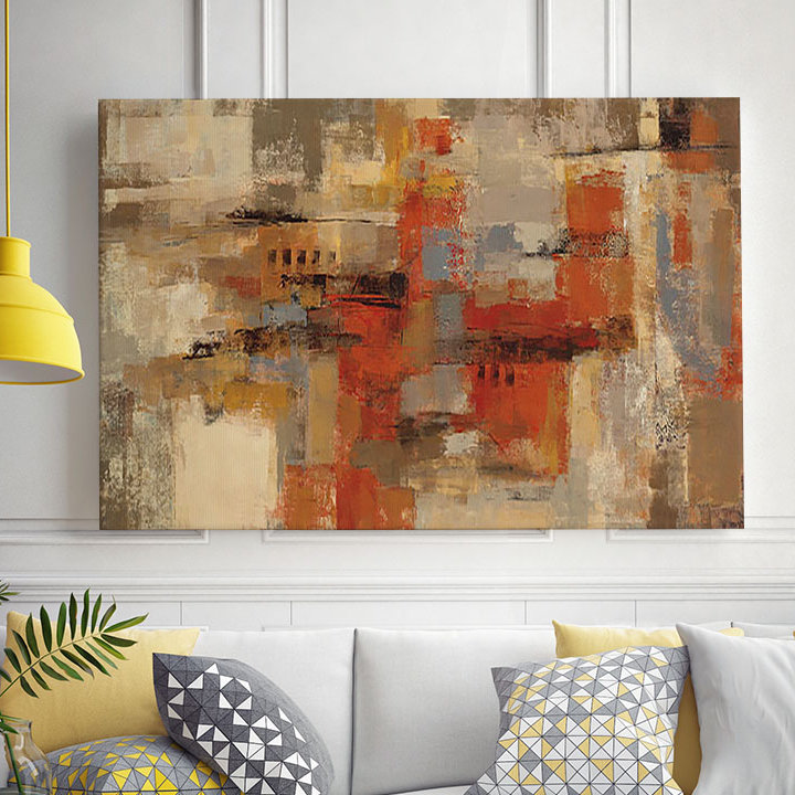 « city wall », reproduction de peinture à l’acrylique sur toile, H 11 po x l 14 po x P 2 po