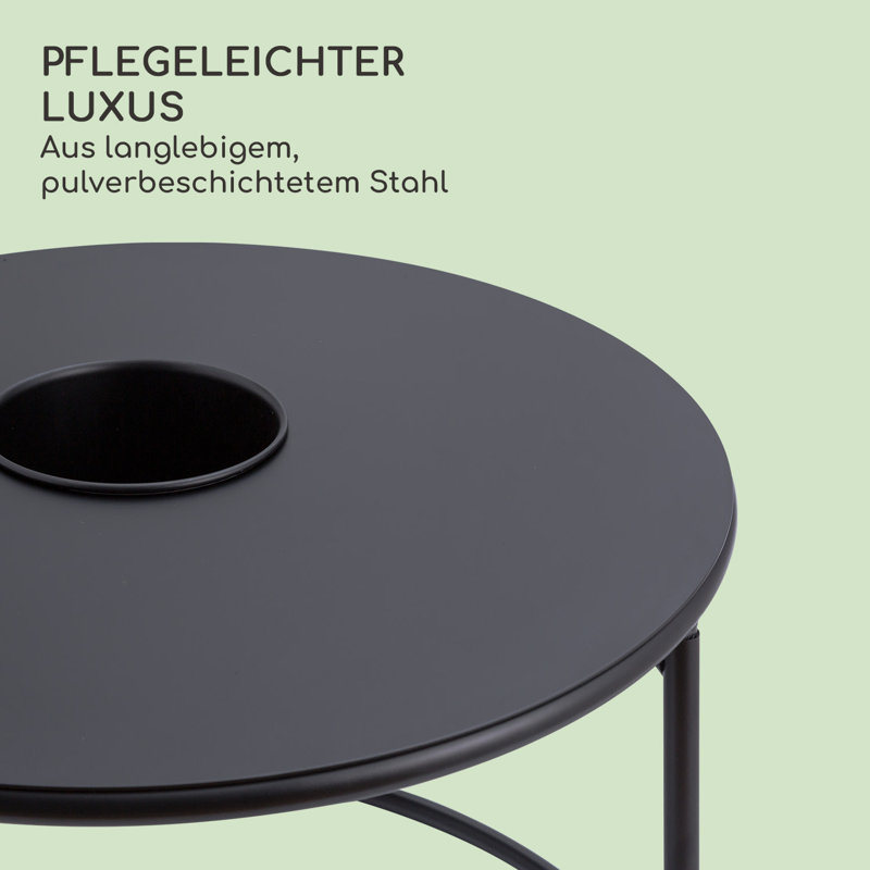 Irvine Floor Shelf Coffee Table, Matte black