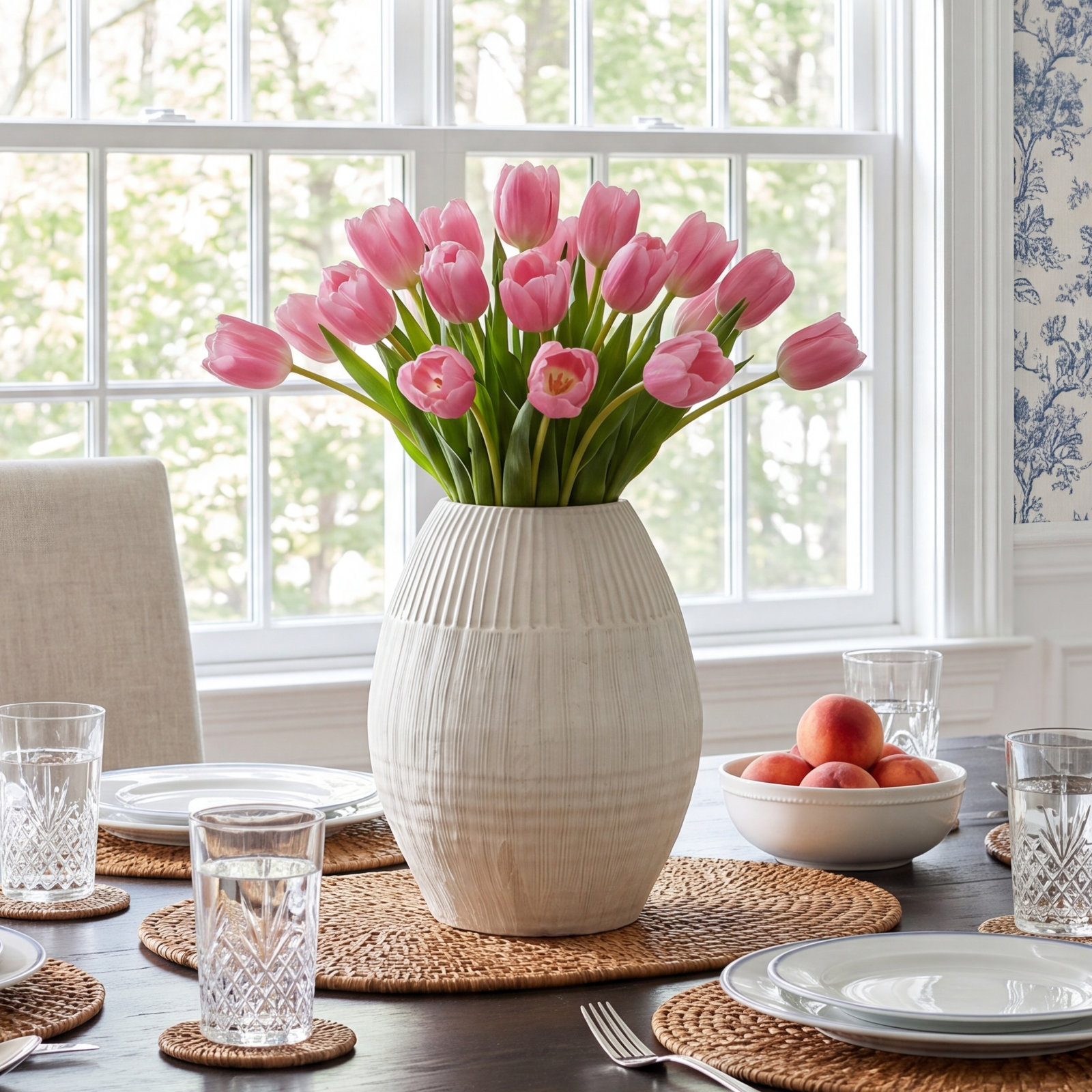 Sinead Ceramic Floor Vase, 21.26" H x 15.75" W x 15.75" D