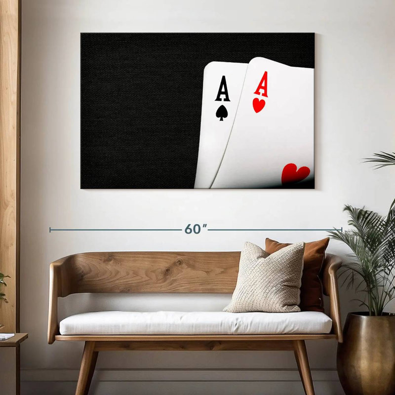  Jeu de cartes «Ace», H 32 po x l 48 po